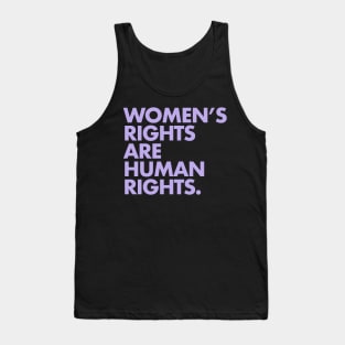 Women's Rights are Human Rights (lavender) Tank Top